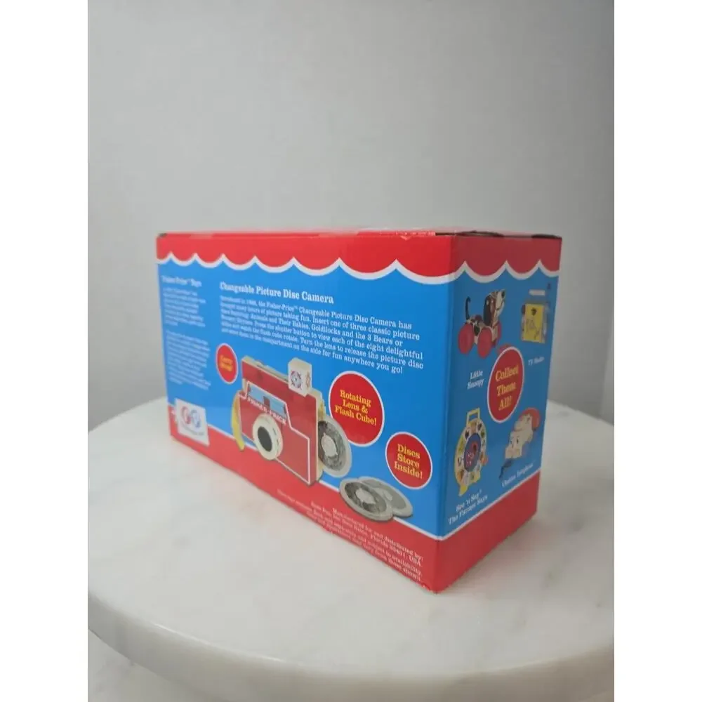 Fisher-Price Changeable Picture Disc Camera 3 Bonus Discs Full Color Image Retro